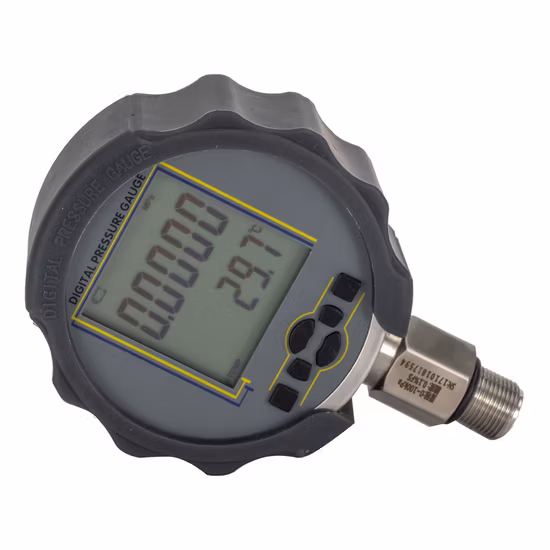 330 Degree Rotation Digital Pressure Gauge with Plastic Housing
